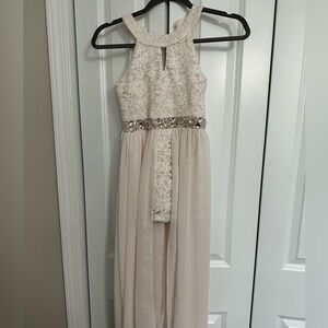 Girls Cream Formal Dress (7)